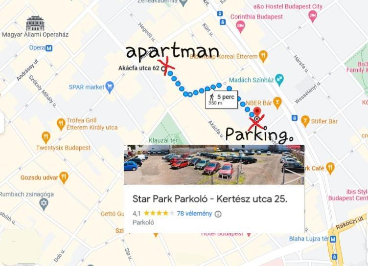 Downtown Acacia Str Apartment 布达佩斯 外观 照片